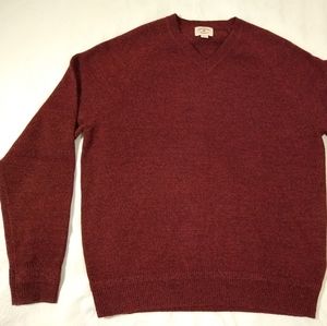 Brooks Brothers Wool Red Fleece sweater Large